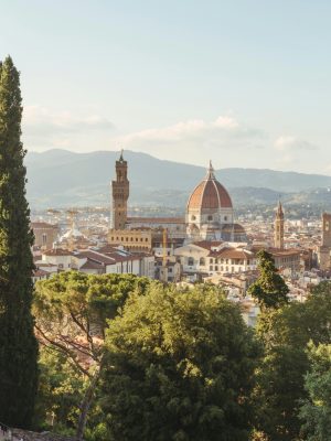 Image de Florence au loin en Italie